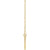 Horizontal Straight Bar 18" Necklace - 14K Solid Yellow Gold {More Options}