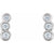 Petite Diamond Ear Climbers Stuller in White Gold | Abrau Jewelry