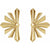 starburst retro style ear climber post earrings in 14k yellow gold