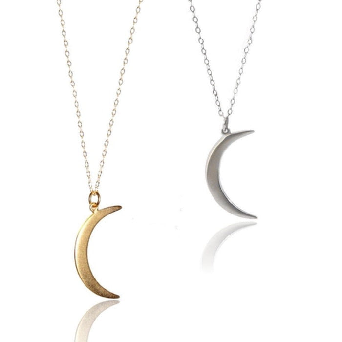 The original crescent moon necklace in sterling silver or gold-filled