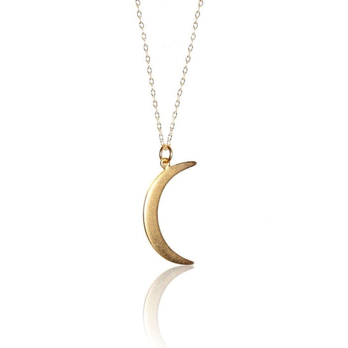 Gold filled crescent moon necklace 