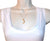 Crescent moon necklace in gold filled
