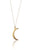 Minimalist crescent moon necklace in gold filled